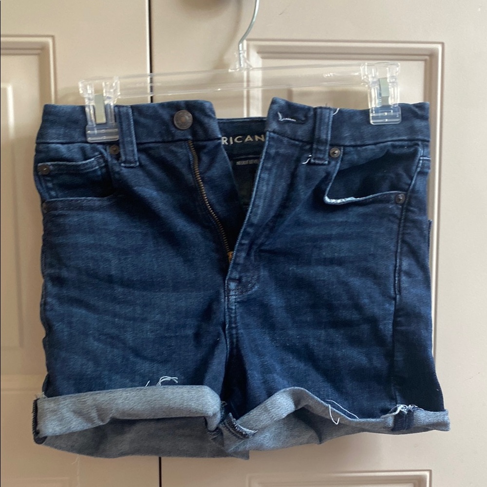 Curvy Super High Rise Jean Shorts